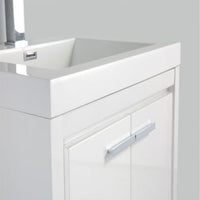 Thumbnail for Eviva Grace 24 in. White Bathroom Vanity with White Integrated Acrylic Countertop Vanity Eviva 