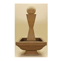 Thumbnail for Mod I Outdoor Cast Stone Garden Fountain Short With Ball Fountain Tuscan 