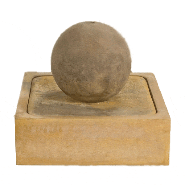 Zen Ball Outdoor Cast Stone Garden Fountain Fountain Tuscan 