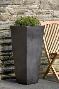 Thumbnail for Campania International Glazed Terra cotta Faro Tall Square Plntr Urn/Planter Campania International 