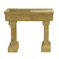 Thumbnail for Rustic Outdoor Cast Stone Garden Sink Fountain Tuscan 