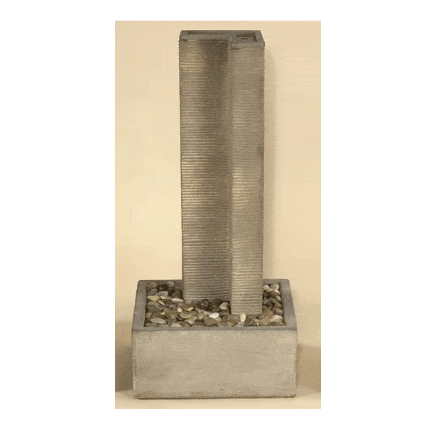 "L" Outdoor Cast Stone Garden Fountain Fountain Tuscan 