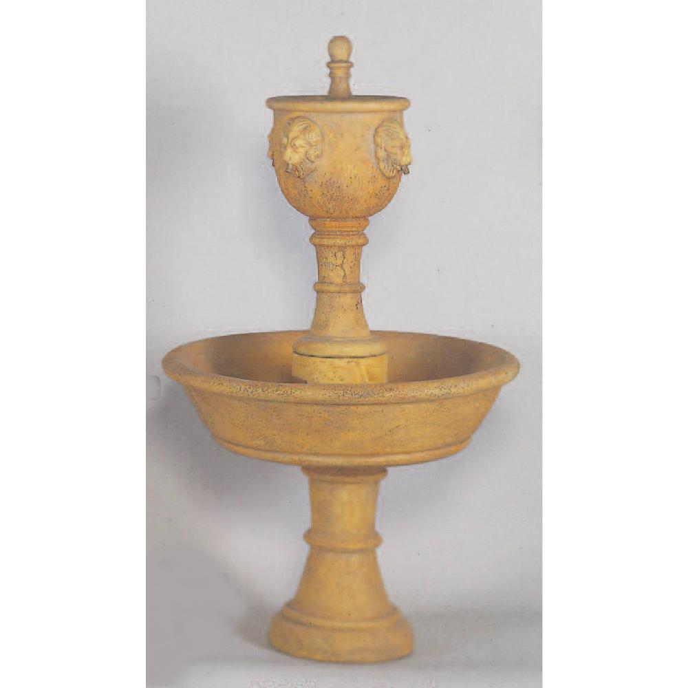 Florentia Two Tier Water Outdoor Cast Stone Garden Fountain Fountain Tuscan 