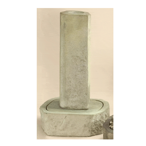 Rock Pillar Outdoor Cast Stone Garden Fountain Fountain Tuscan 