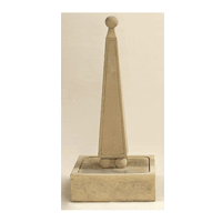 Thumbnail for Obelisk Outdoor Cast Stone Garden Fountain With Ball Base Fountain Tuscan 