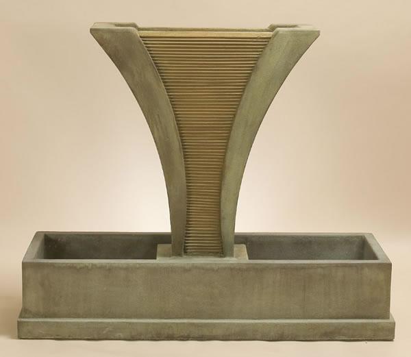 Diesse Outdoor Cast Stone Garden Fountain With All Water Flow In The Middle Fountain Tuscan 