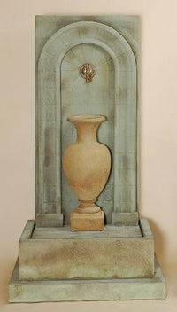 Thumbnail for Etruria Urn Wall Outdoor Cast Stone Garden Fountain For Spout Tall Urn Fountain Tuscan 