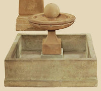 Thumbnail for Hampton One Tier Outdoor Cast Stone Garden Fountain Fountain Tuscan 