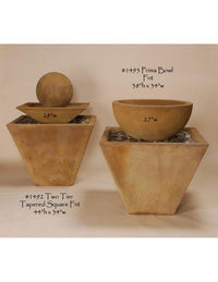 Thumbnail for Prima Outdoor Cast Stone Garden Bowl Fountain Fountain Tuscan 