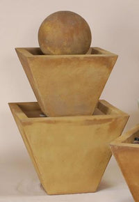 Thumbnail for Two Tier Outdoor Cast Stone Garden Fountain Medium Fountain Tuscan 