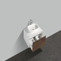 Thumbnail for Eviva Santa Monica 30″ Wall Mount Bathroom Vanity w/ Solid Surface Sink Vanity Eviva 