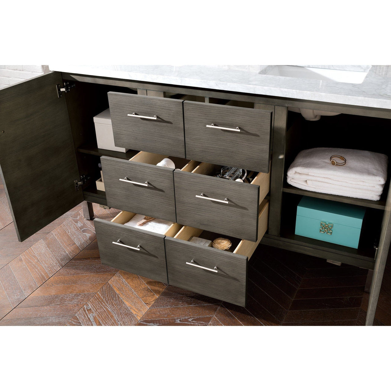 James Martin Metropolitan 60" Double Vanity Vanity James Martin 