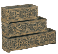 Thumbnail for Celtic Box Cast Stone Outdoor Garden Planter Planter Tuscan 