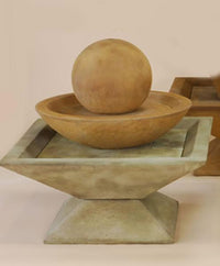 Thumbnail for Coppa Two Tier Outdoor Cast Stone Garden Fountain Fountain Tuscan 