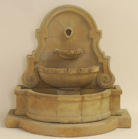 Thumbnail for Liguria Wall Outdoor Cast Stone Garden Fountain With Step And Concrete Spout Fountain Tuscan 