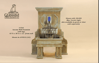 Thumbnail for Savonna Wall Outdoor Cast Stone Garden Fountain W/ Legs Fountain Tuscan 