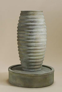 Thumbnail for Anfora Rigata Outdoor Cast Stone Garden Fountain Fountain Tuscan 