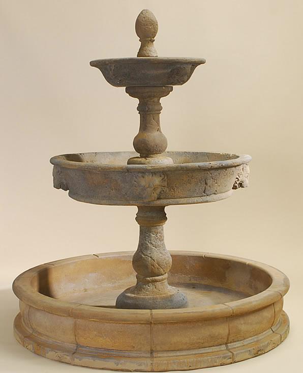 Antica Provence Courtyard Outdoor Cast Stone Garden Fountain Fountain Tuscan 