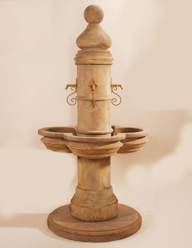 Beaumont Outdoor Cast Stone Garden Fountain For Spouts Fountain Tuscan 