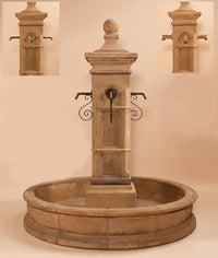 Thumbnail for Aquitaine Pond Outdoor Cast Stone Garden Fountain Fountain Tuscan 