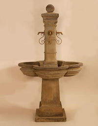 Thumbnail for Bourdoux Outdoor Cast Stone Garden Fountain For Spouts Fountain Tuscan 