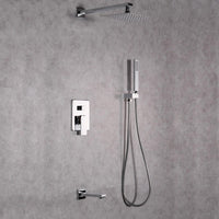 Thumbnail for Eviva Beverly Shower and Tub Faucet Set Bathroom Vanity Eviva Chrome 