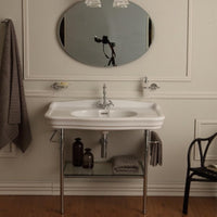 Thumbnail for EVIVA Daniella 39 Inch Italian Ceramic Console Sink with Brass Stand Bathroom Vanity Eviva 