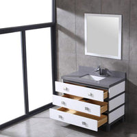 Thumbnail for Eviva Sydney 42 Inch Bathroom Vanity with Solid Quartz Counter-top Vanity Eviva 