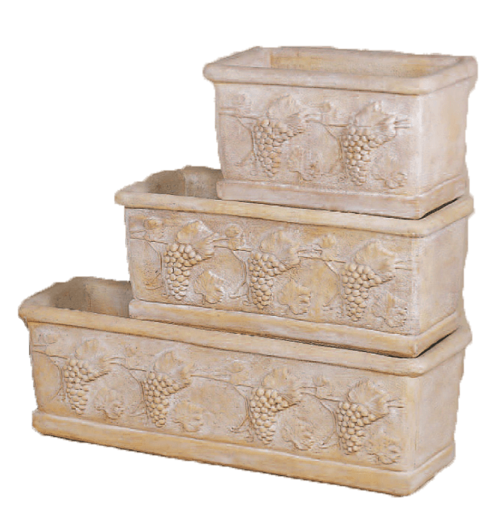 Pergola Box Cast Stone Outdoor Garden Planter Planter Tuscan 