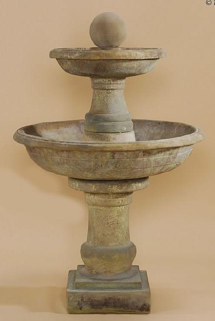 Tosca Two Tier Outdoor Cast Stone Garden Fountain Fountain Tuscan 