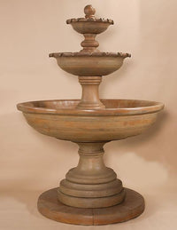 Thumbnail for Porta Elisa Three Tier Outdoor Cast Stone Garden Fountain Fountain Tuscan 