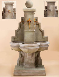 Thumbnail for Arles Wall Outdoor Cast Stone Garden Fountain For Spouts Fountain Tuscan 