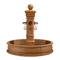 Thumbnail for Avignon Pond Outdoor Cast Stone Garden Fountain For Spouts Fountain Tuscan 