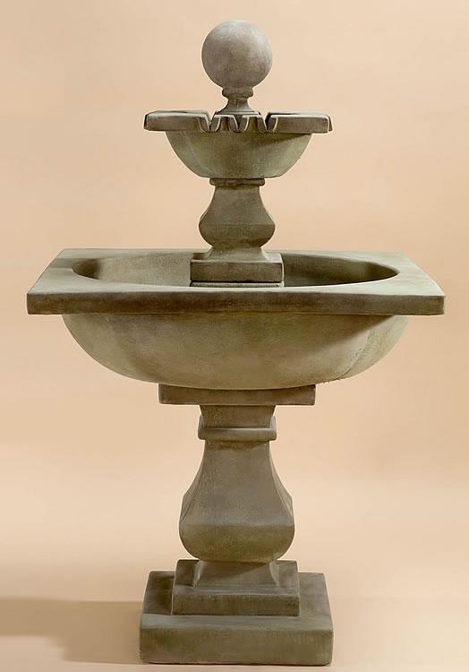 Solara Outdoor Cast Stone Garden Fountain Fountain Tuscan 