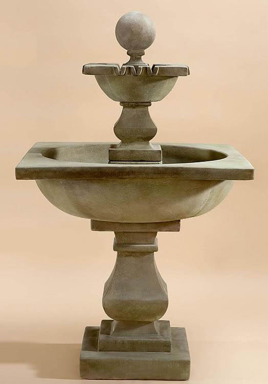 Solara Outdoor Cast Stone Garden Fountain Fountain Tuscan 