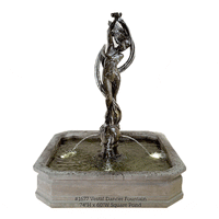 Thumbnail for Vestal Dancer Outdoor Cast Stone Garden Fountain with Pond Fountain Tuscan 
