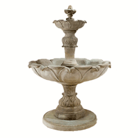 Thumbnail for Fleur Acanthe Outdoor Cast Stone Garden Fountain Fountain Tuscan 