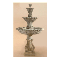 Thumbnail for Calanthia Three Tier Outdoor Cast Stone Garden Fountain Fountain Tuscan 