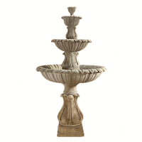 Thumbnail for Calanthia Three Tier Outdoor Cast Stone Garden Fountain Fountain Tuscan 