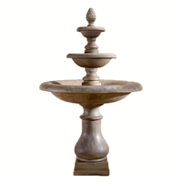 Thumbnail for Immanis Newcastle Three Tier Outdoor Cast Stone Garden Fountain (Short Spacers) Fountain Tuscan 