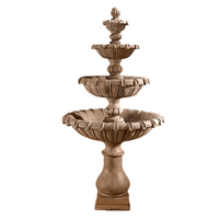Thumbnail for Grand Chateau Four Tier Outdoor Cast Stone Garden Fountain Fountain Tuscan 