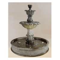 Thumbnail for Florica Althum Pond Outdoor Cast Stone Garden Fountain Fountain Tuscan 