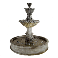 Thumbnail for Florica Althum Pond Outdoor Cast Stone Garden Fountain Fountain Tuscan 