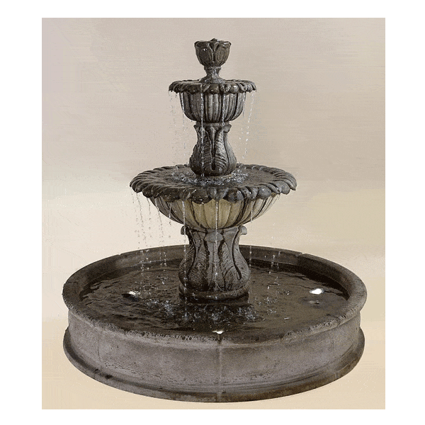 Florica Brevis Pond Outdoor Cast Stone Garden Fountain Fountain Tuscan 