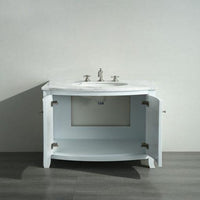 Thumbnail for Eviva Odessa Zinx+® 24″ White Bathroom Vanity with White Carrera Marble Counter-top and Porcelain Sink Bathroom Vanity Eviva 