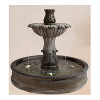 Thumbnail for Laurus Pond Outdoor Cast Stone Garden Fountain Fountain Tuscan 