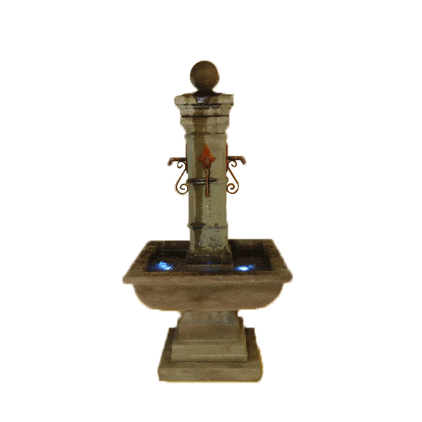 Avignon Solange Outdoor Cast Stone Garden Fountain For Spouts Fountain Tuscan 