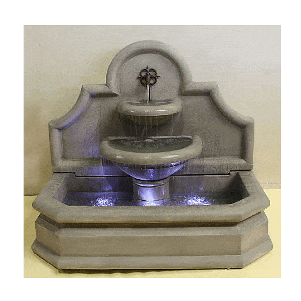 Chantal Wall Outdoor Cast Stone Garden Fountain For Spout Fountain Tuscan 