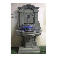 Thumbnail for Arbois Wall Outdoor Cast Stone Garden Fountain for Spout Fountain Tuscan 