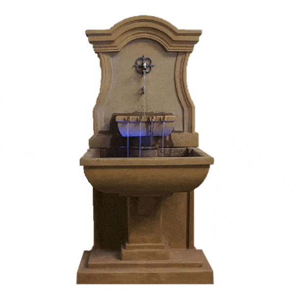 Colette Wall Outdoor Cast Stone Garden Fountain for Spouts Fountain Tuscan 